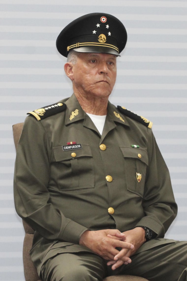 Image: Mexico's former defense minister, General Salvador Cienfuegos.