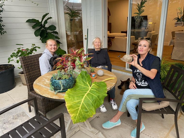 Mika Brzezinski with her mom, Emilie Brzezinski, and daughter, Emilie Hoffer.