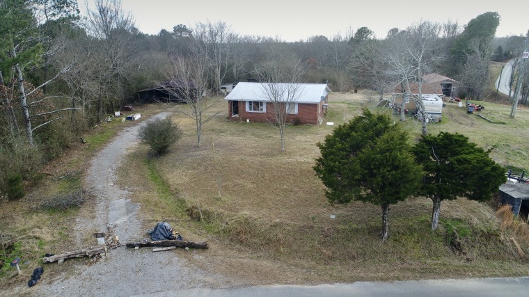 The home of Lonnie Leroy Coffman in Falkville, Ala.