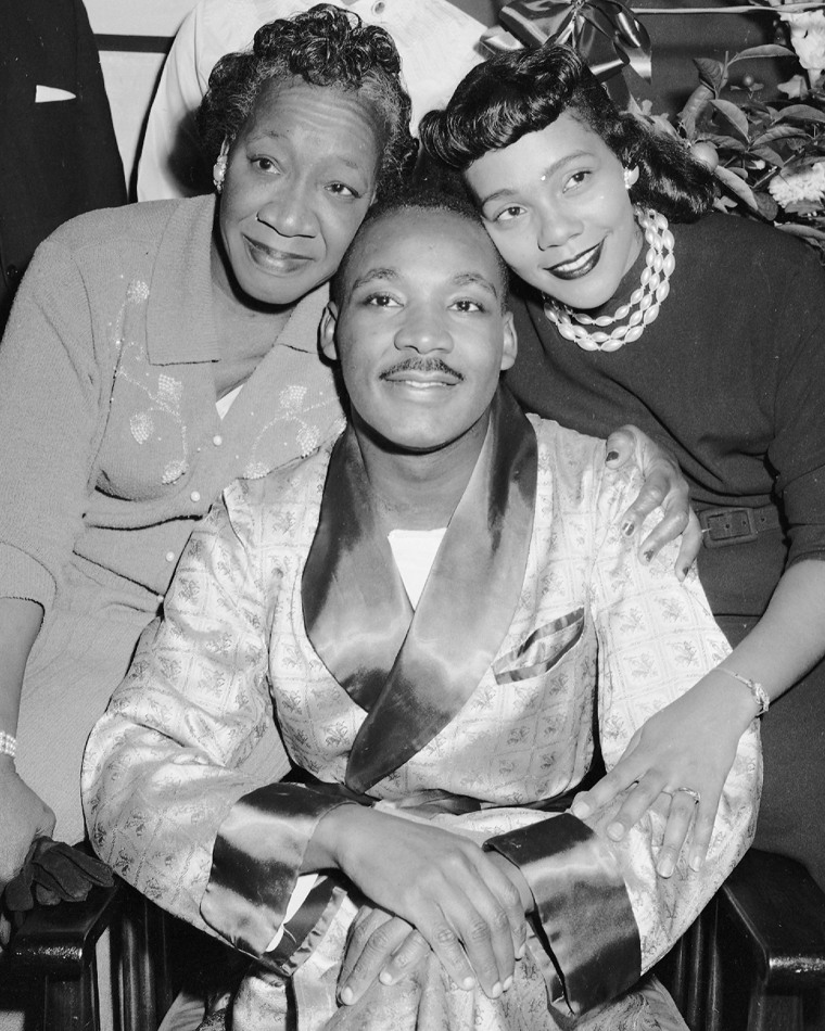IMAGE: Alberta King, Martin Luther King Jr. and Coretta Scott King