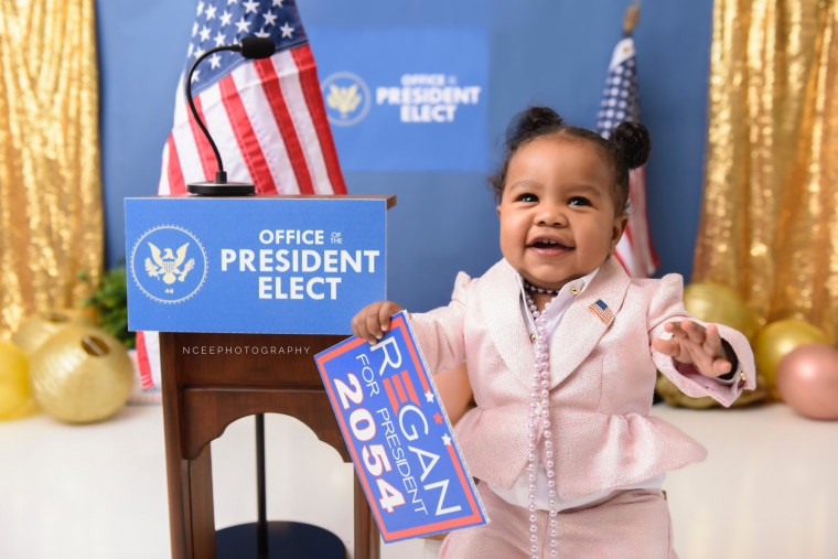 Nikki Cee felt grateful to participate in a presidential themed photoshoot to honor Kamala Harris' win as vice president. 