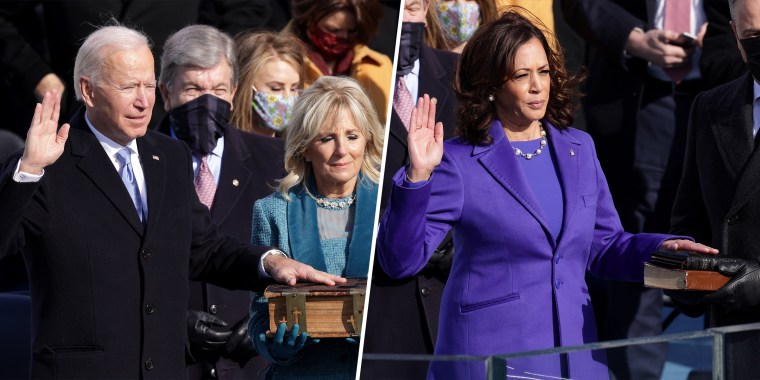 Shortly before noon, Joe Biden was sworn-in as the 46th president and Kamala Harris was sworn in as the vice president of the United States.