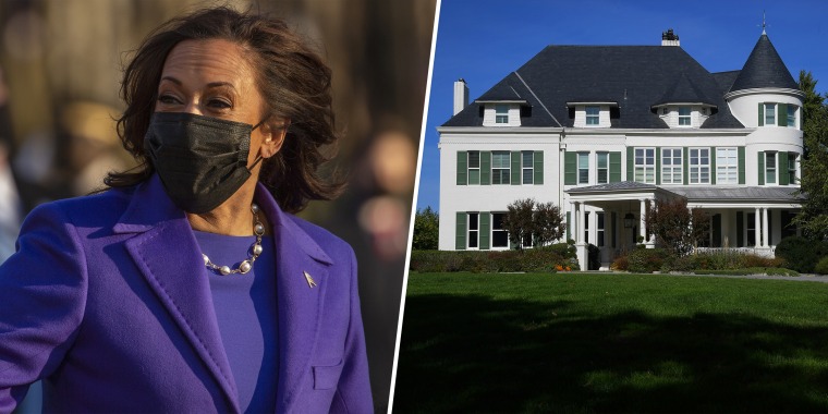 Kamala Harris is waiting to move into the 128-year-old vice presidential residence while it undergoes some repairs. 
