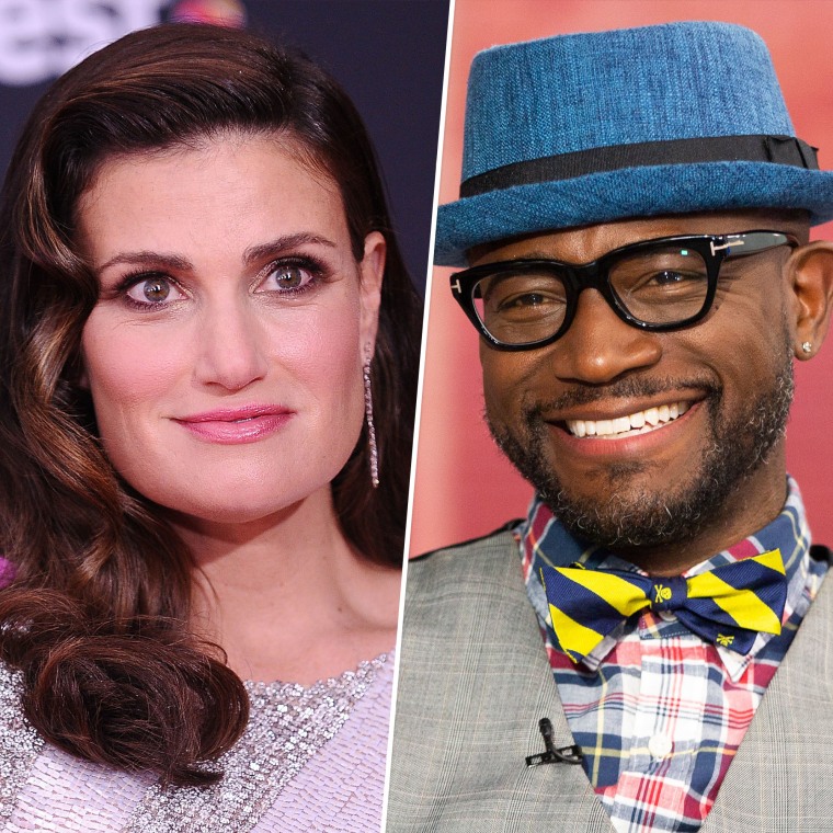 Idina Menzel and Taye Diggs.