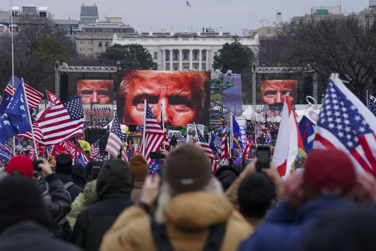Image: Trump supporters participate in a rally Wednesday, Jan. 6, 2021 in Washington