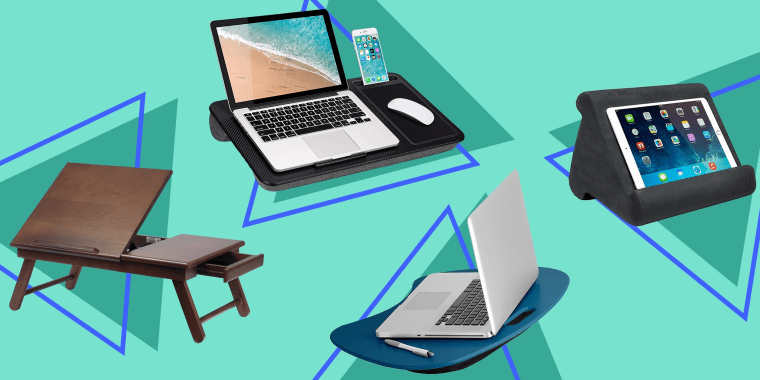 Illustration of different laptop desks