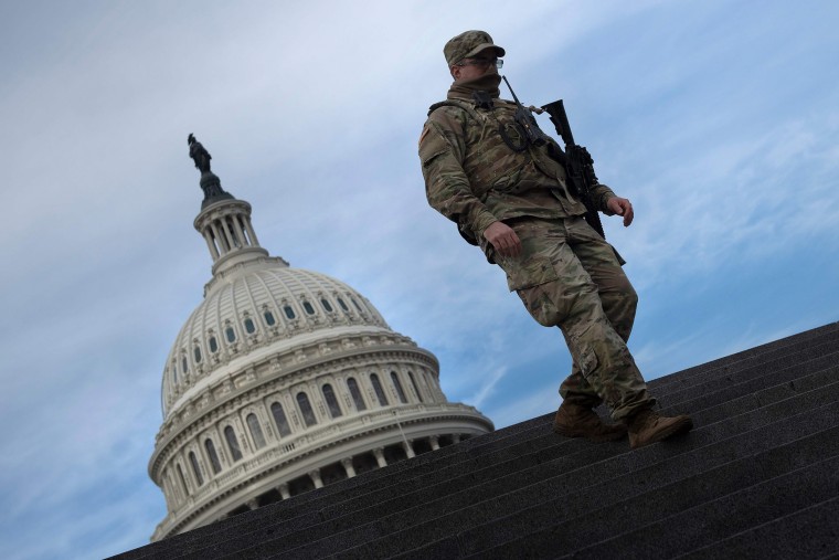 Image: The National Guard were called in following the events at the Capitol Building on Jan. 6.