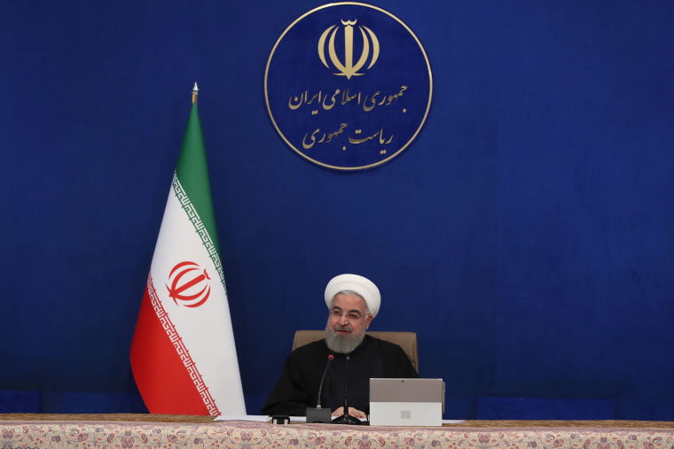 Image: Iranian President Hassan Rouhani chairing a cabinet meeting in the capital Tehran.