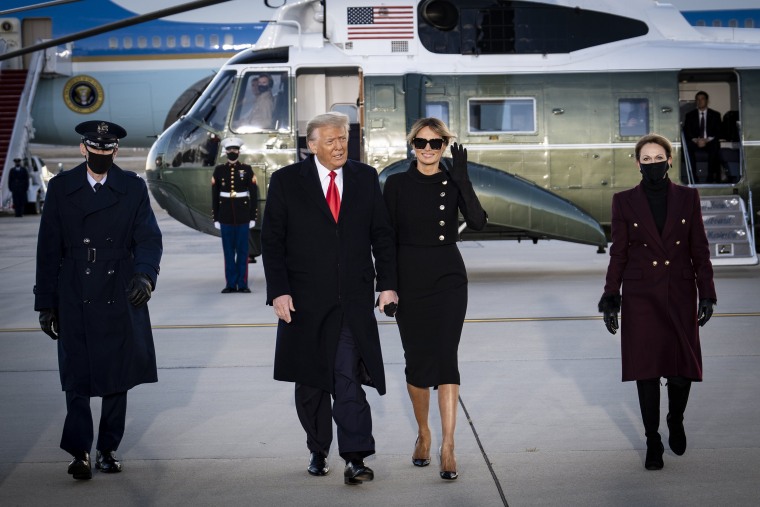 Image: President Trump Departs For Florida At The End Of His Presidency