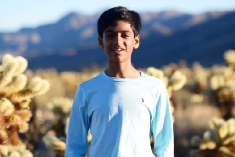 Arunay Pruthi, 12, was swept to sea in northern California on Jan. 18, 2021.