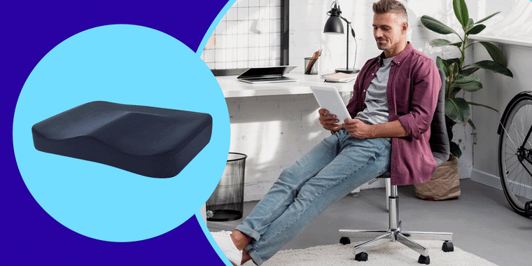 10 Supportive Seat Cushions For Working, Royal Blue Dining Room Chair Cushions