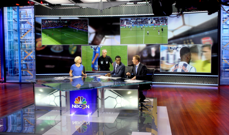NBC Sports Network studios covering the English Premier League
