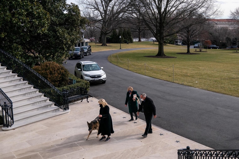 The White House welcomed a pair of furry residents in Major and Champ.