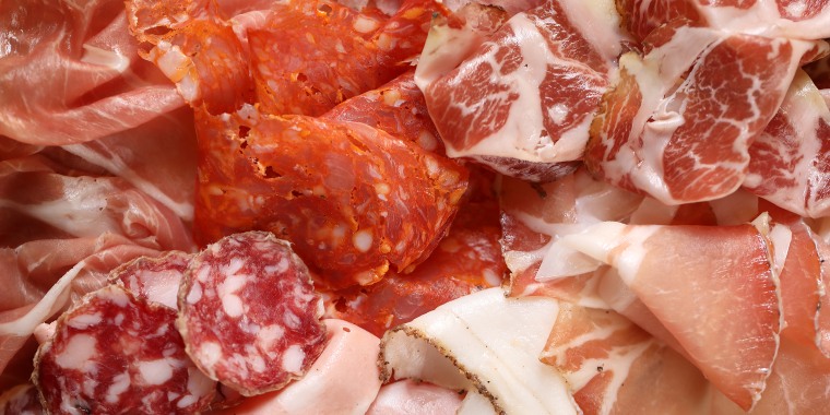 Charcuterie Salumi plate in Rome Italy