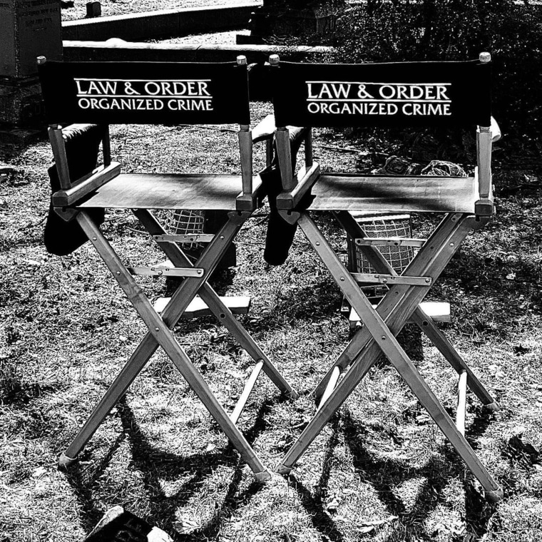 Official chairs, as seen in Hargitay's Instagram feed.