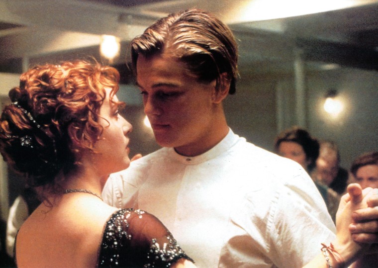 Kate Winslet And Leonardo DiCaprio In 'Titanic'