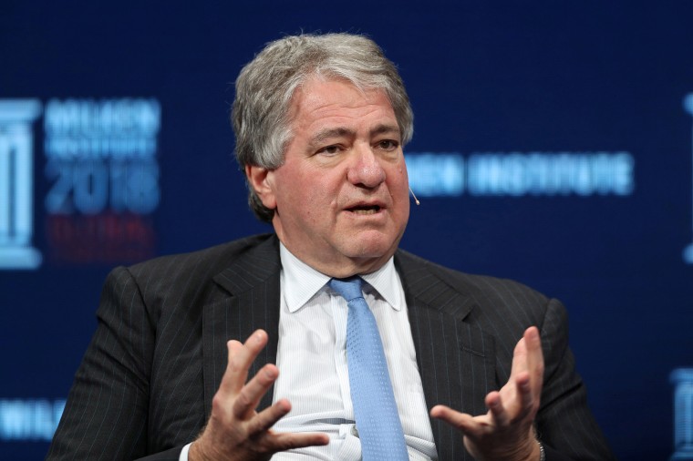 Image: Leon Black, Chairman, CEO and Director, Apollo Global Management, LLC, speaks in Beverly Hills, Calif.