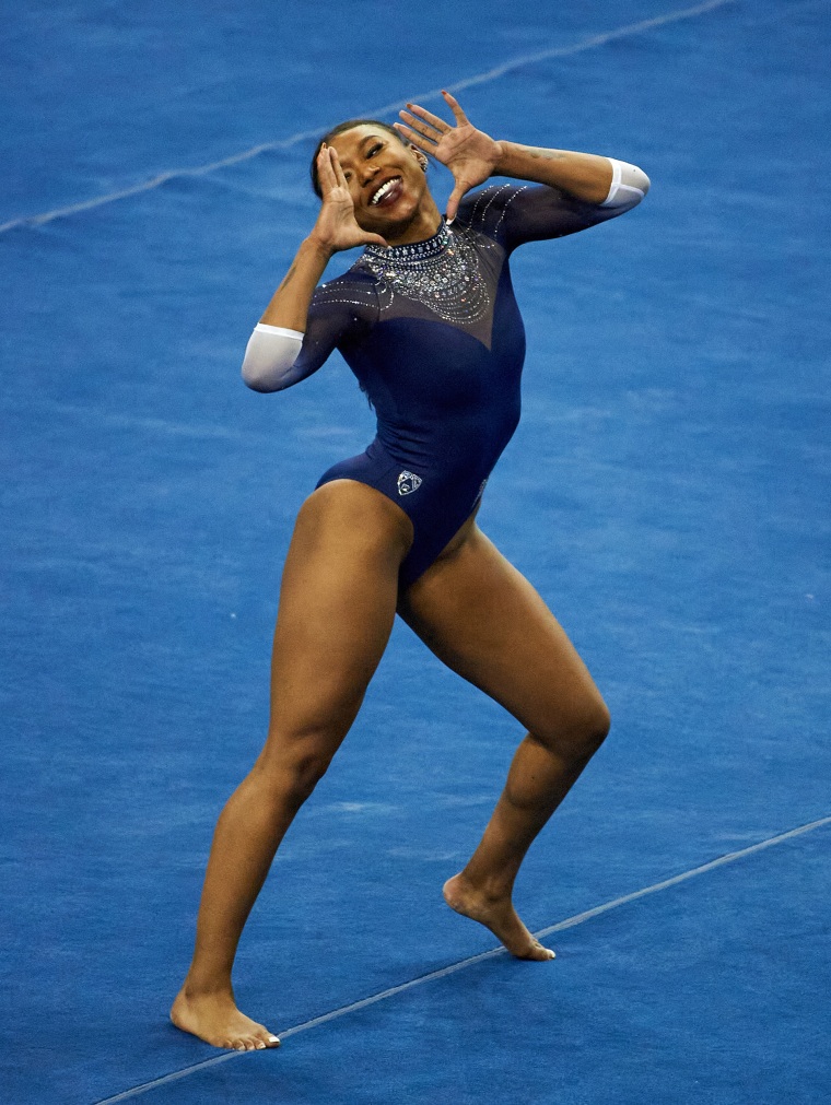 Meet Ucla Gymnast Nia Dennis Who Went Viral After Black Excellence Floor Routine 