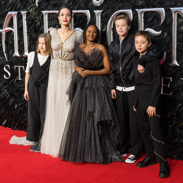 Angelina Jolie and family