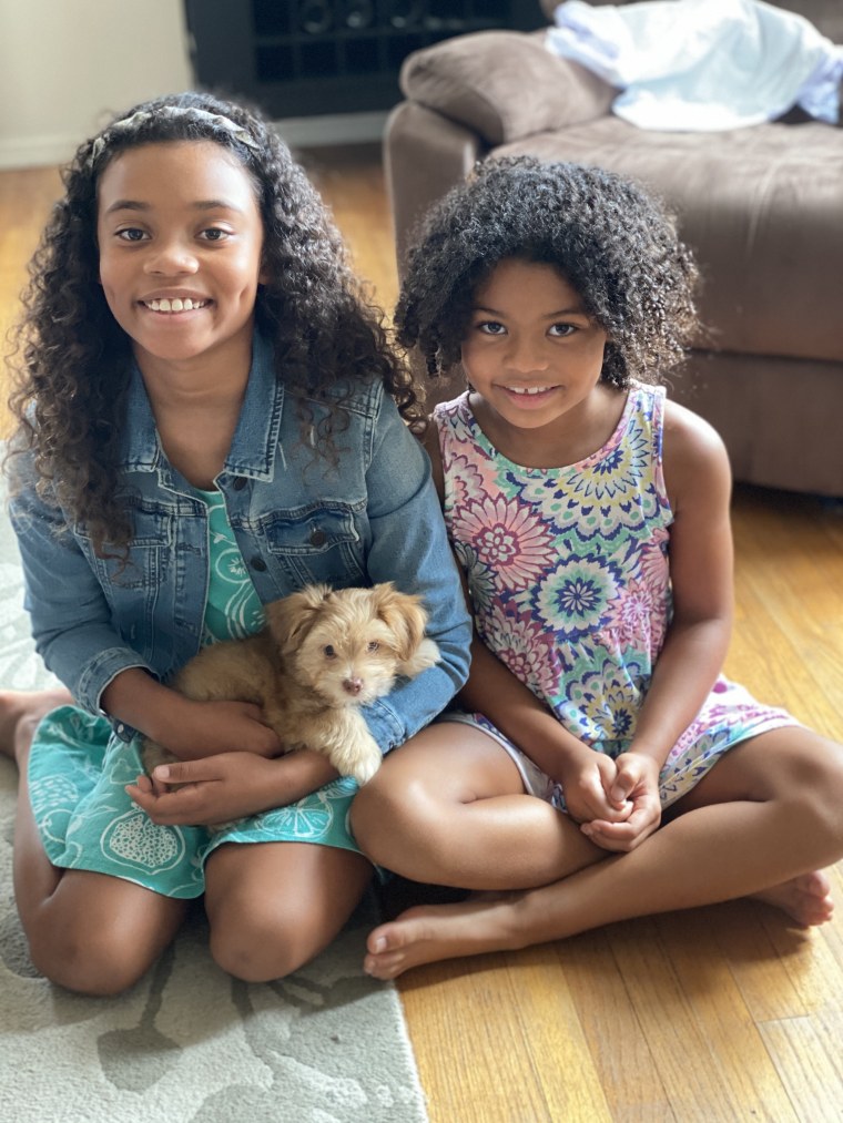 Doyin Richards' daughters, ages 7 and 10