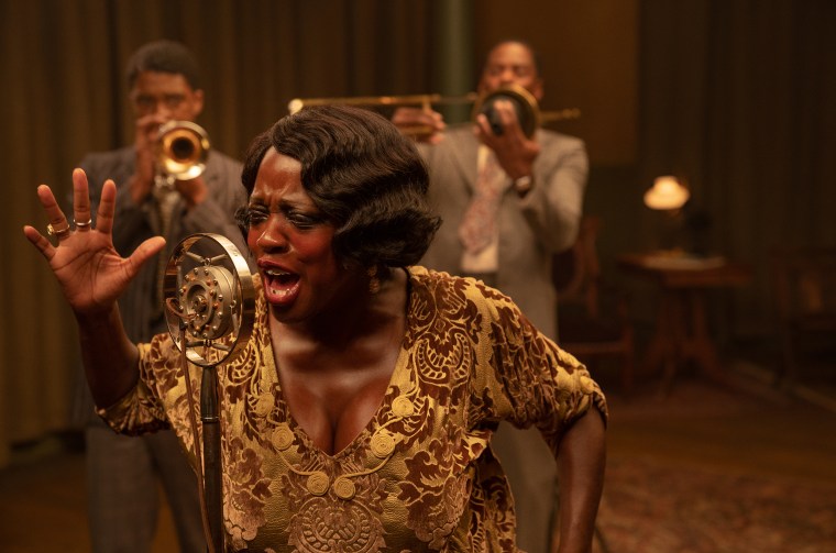 Viola Davis and Chadwick Boseman were nominated for "Ma Rainey's Black Bottom." Boseman won for best performance by an actor in a motion picture, drama.

