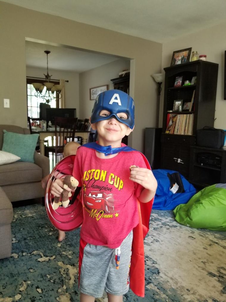 Dirk Jansheski loves superheroes. Hulk is his favorite. Since undergoing more than a year of cancer treatments, Dirk has become more anxious and doesn't want to leave his parents as much. 
