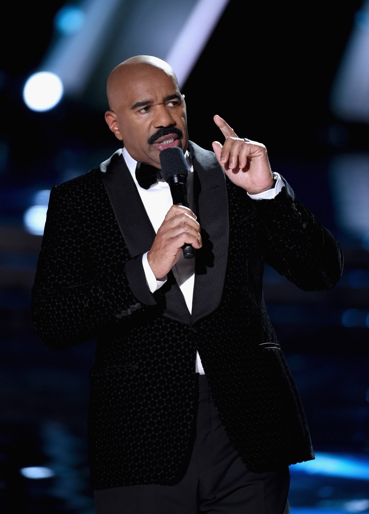 Steve Harvey  at the 2015 Miss Universe Pageant