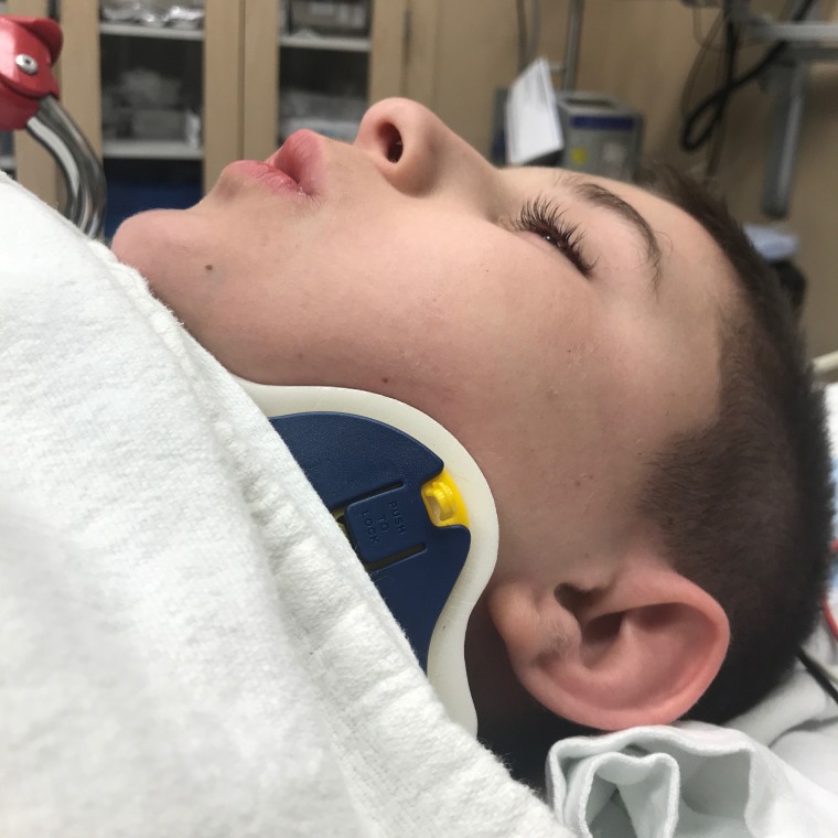 Jace Jackson was airlifted to an emergency room due to a sledding accident. 