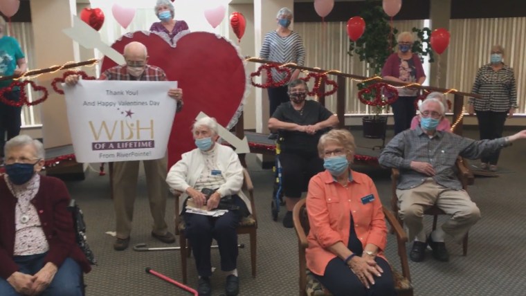 Every single resident of RiverPointe Senior Living of Littleton, Colorado, received special Valentine's Day gifts, thanks to our sponsor Planters.