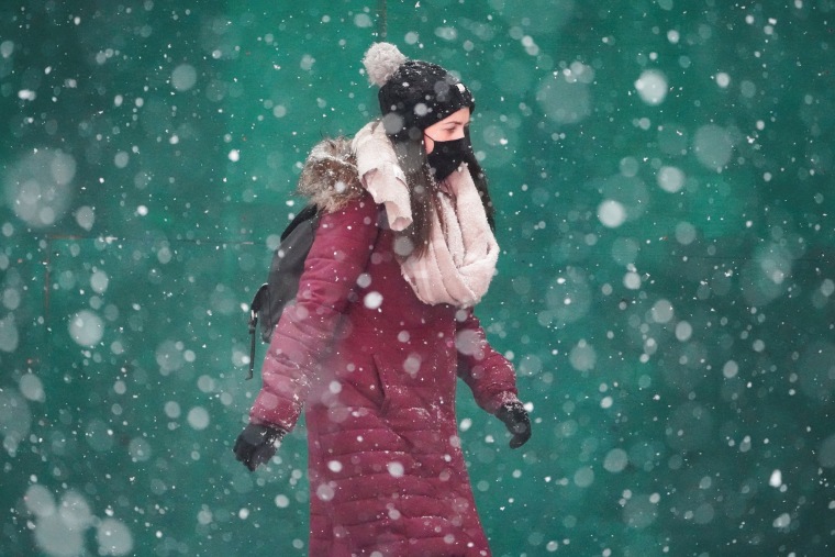 Image: Snow storm in New York City