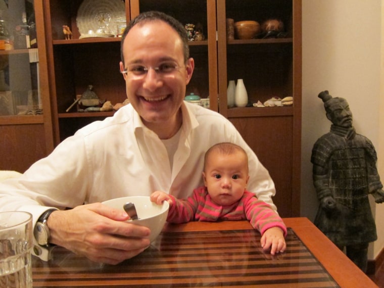 IMAGE: Michael Klibaner with his daughter, Sidney