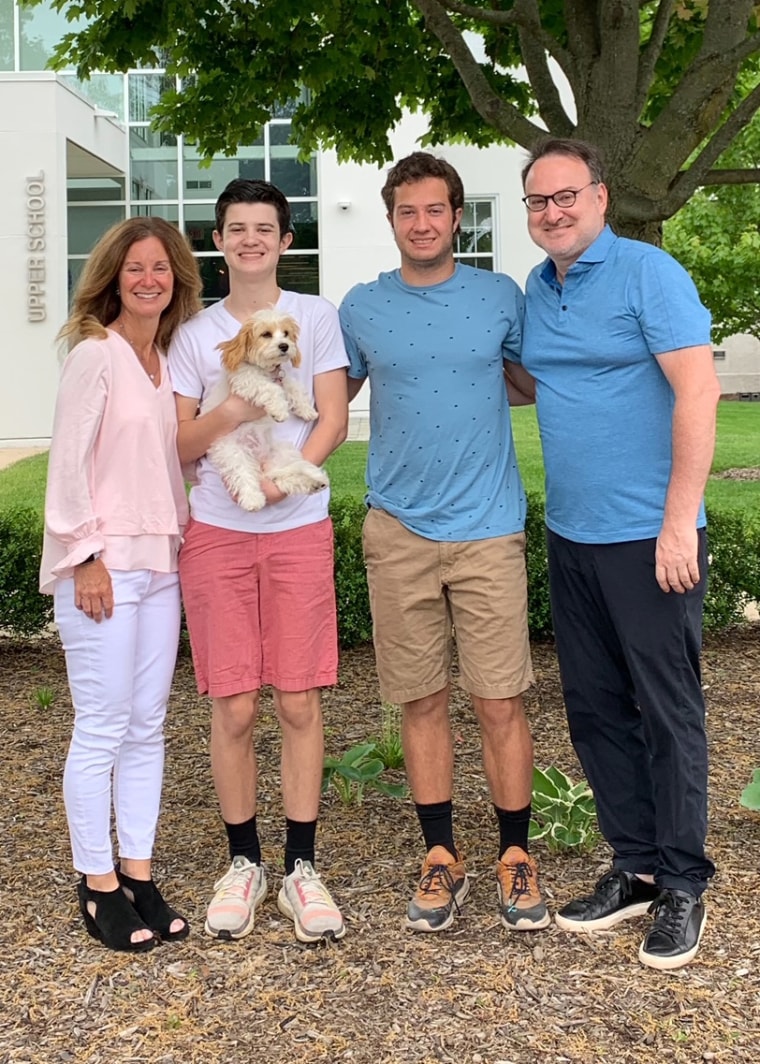 Image: Dylan Buckner, second from right, with his mother, Karen, younger brother, Ethan and father, Chris. Ethan "idolized" Dylan, their father said.