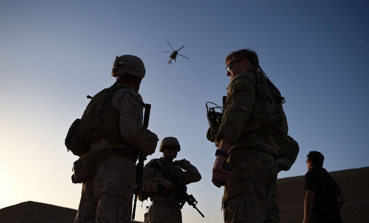 Image: U.S. Marines and Afghan Commandos