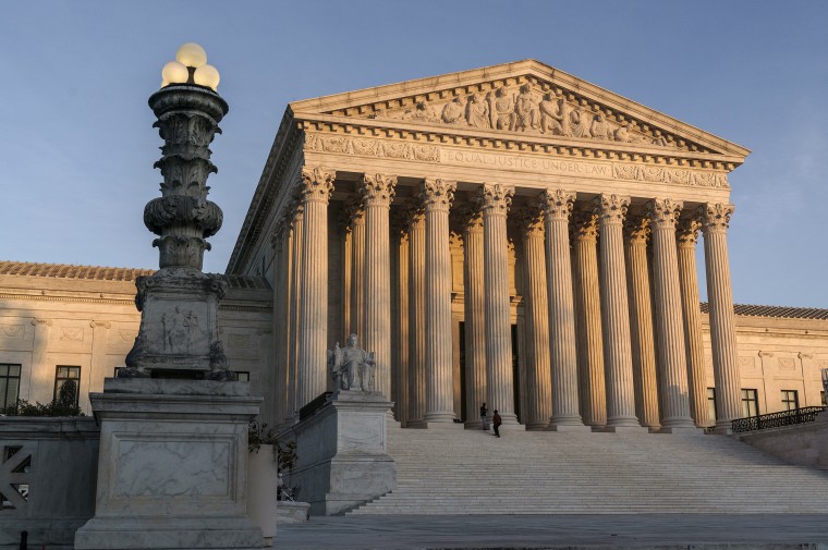 The Supreme Court at sundown in Washington on Nov. 6, 2020.