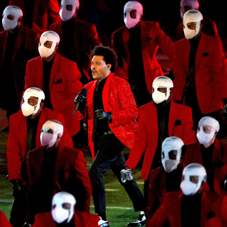 What The Weeknd wore at the Super Bowl halftime show