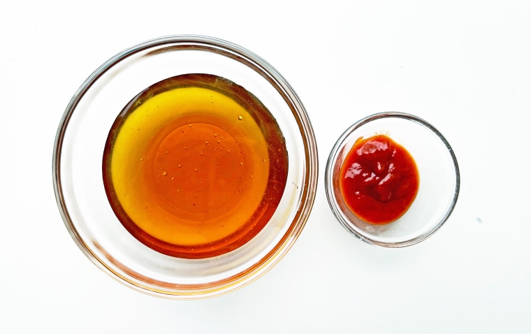 Hot honey is typically just honey, spicy peppers and a bit of vinegar.