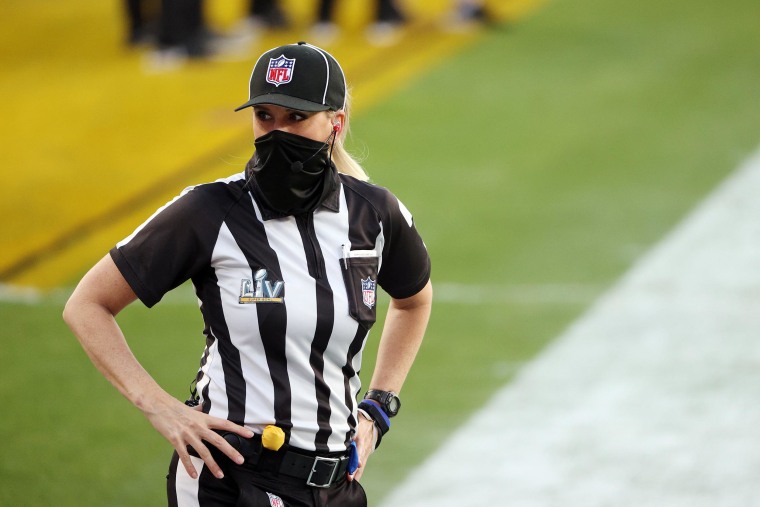 Who is the referee for Chiefs vs. Buccaneers Super Bowl 2021 game?