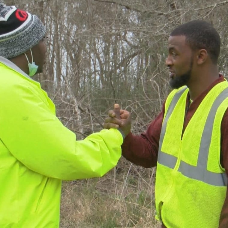 Louisiana sanitation workers Dion Merrick and Brandon Antoine