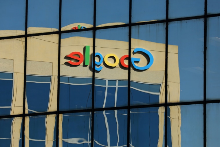 Image: FILE PHOTO: Google logo on office building in Irvine, Calif.