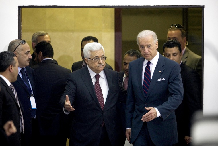 Joseph Biden, Mahmoud Abbas