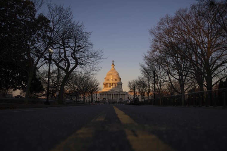 Image: The exterior of the U.S. Capitol at sunrise in Washington.