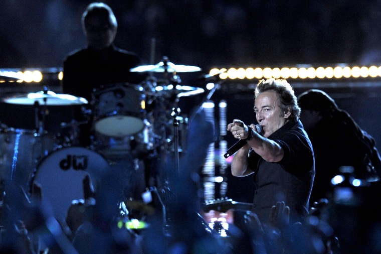 US singer Bruce Sprinsteen performs duri