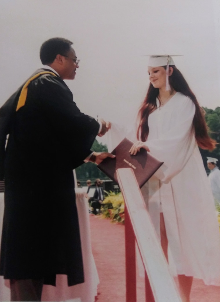 Amber at her graduation.