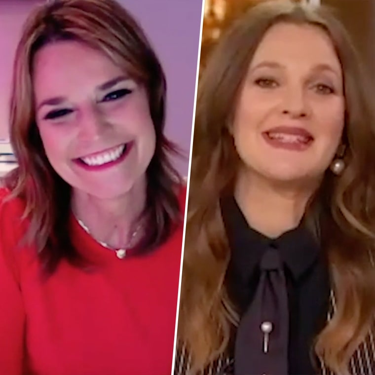 Savannah Guthrie and Drew Barrymore.