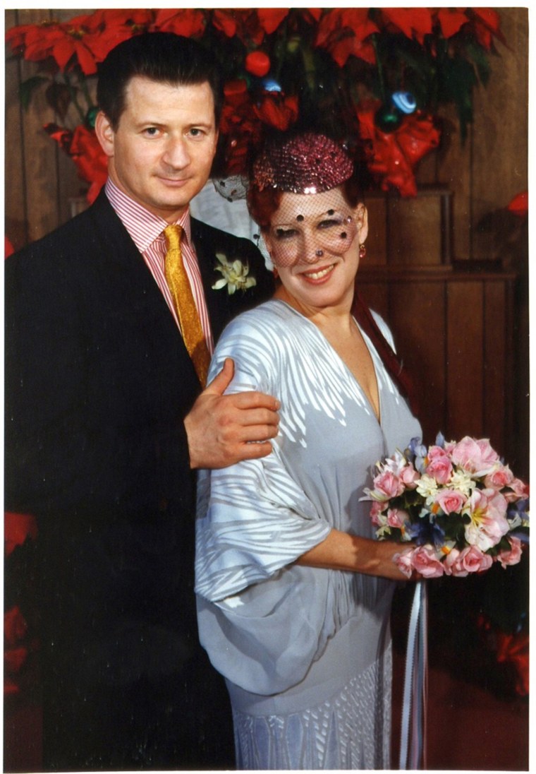 Bette Midler with her husband Martin Von Haselberg on their wedding day in 1984.