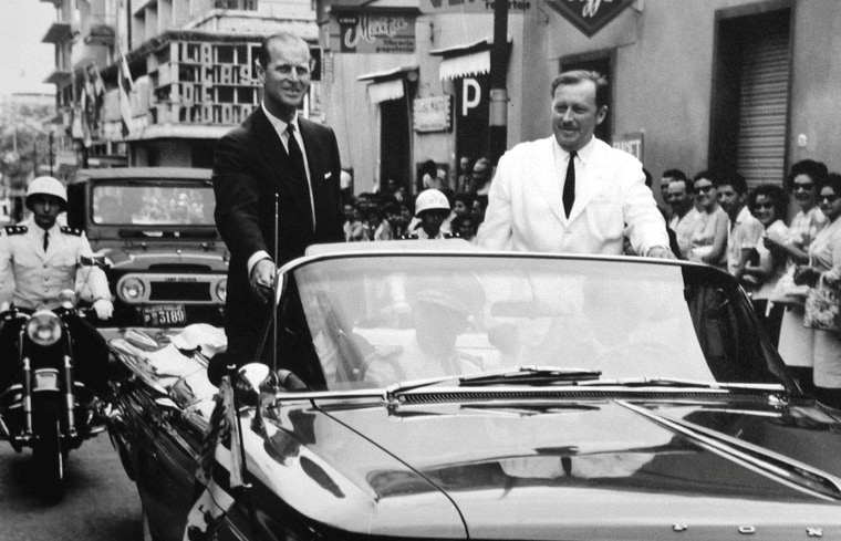 Image: Prince Philip (left) and Paraguayan dictator Alfredo Stroessner