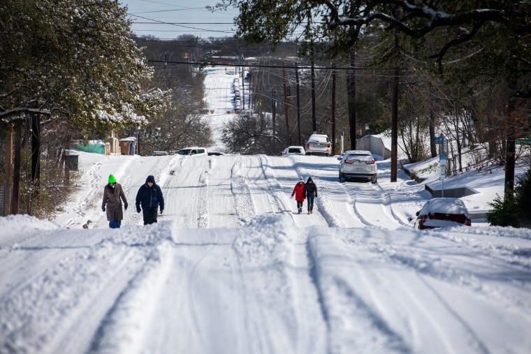 Image: Winter Storm Uri Brings Ice And Snow Across Widespread Parts Of The Nation