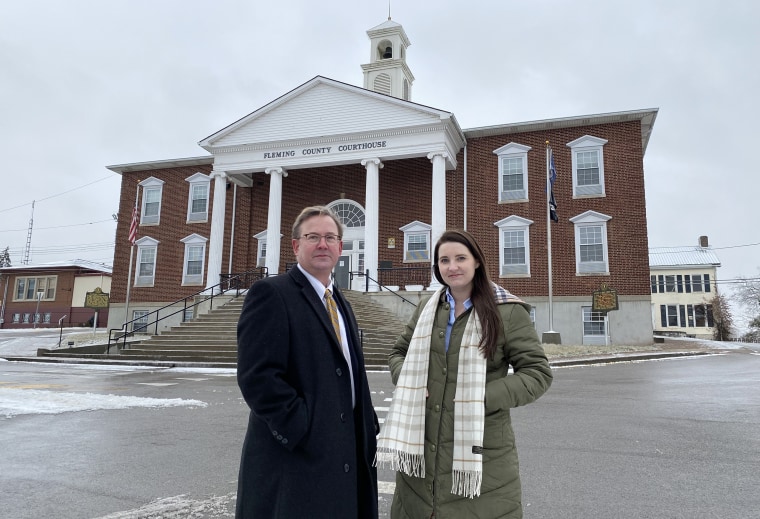 Kim Johnson’s attorneys, Dale Golden and Laraclay Parker. 