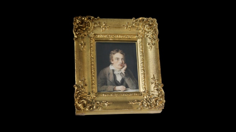 Portrait of poet John Keats.