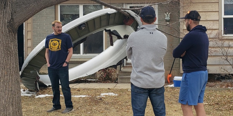 Image: Plane drops large chunks of debris in Colorado neighborhood